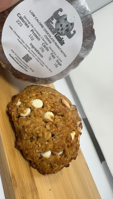 Low Calorie Chocolate Peanut Butter Protein Oat Cookie - 2 Pack