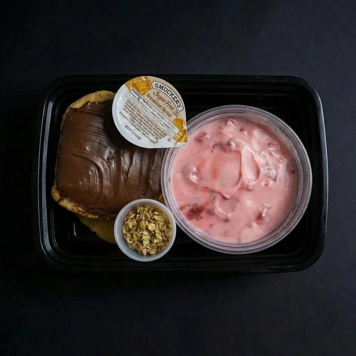 Banana Nutella Protein Pancakes