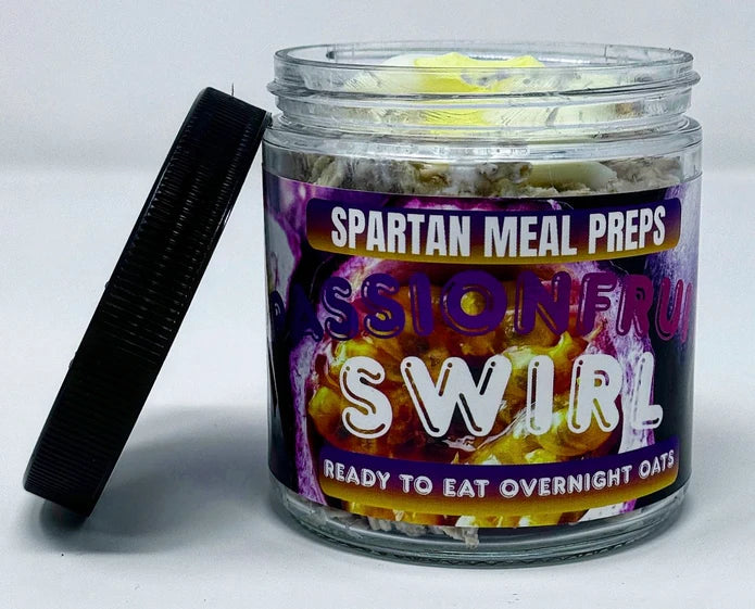 Passionfruit Swirl Protein Overnight Oats
