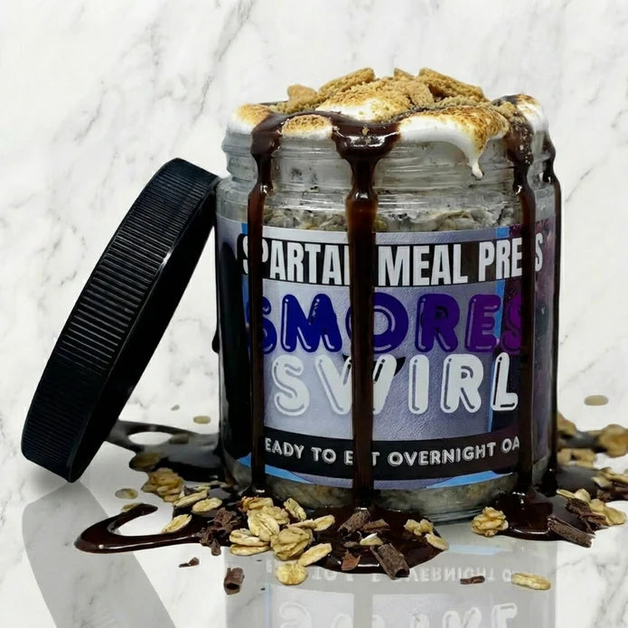 S'mores Swirl Protein Overnight Oats