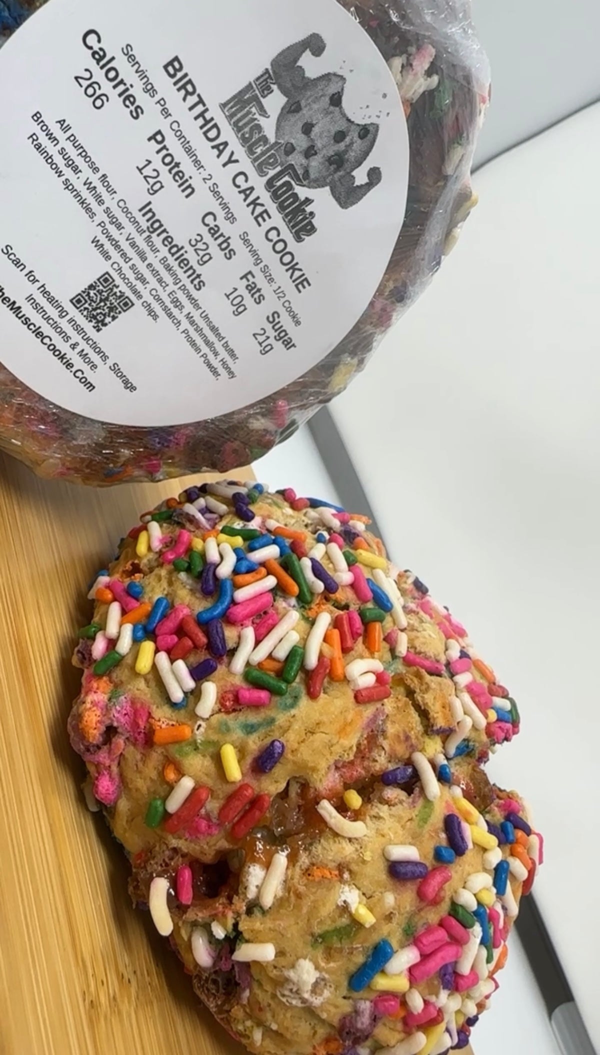 Birthday Cake Protein Cookie - (2) 9oz Cookies — The Halal Meal Prep